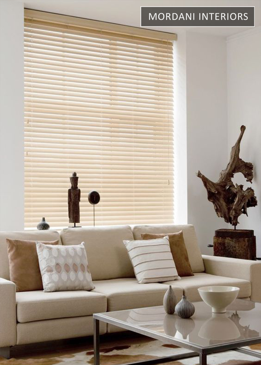 Light Cream Wooden Venetian Blind
